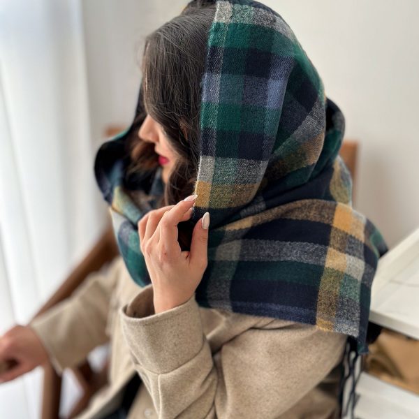 شال چهارخانه موهر