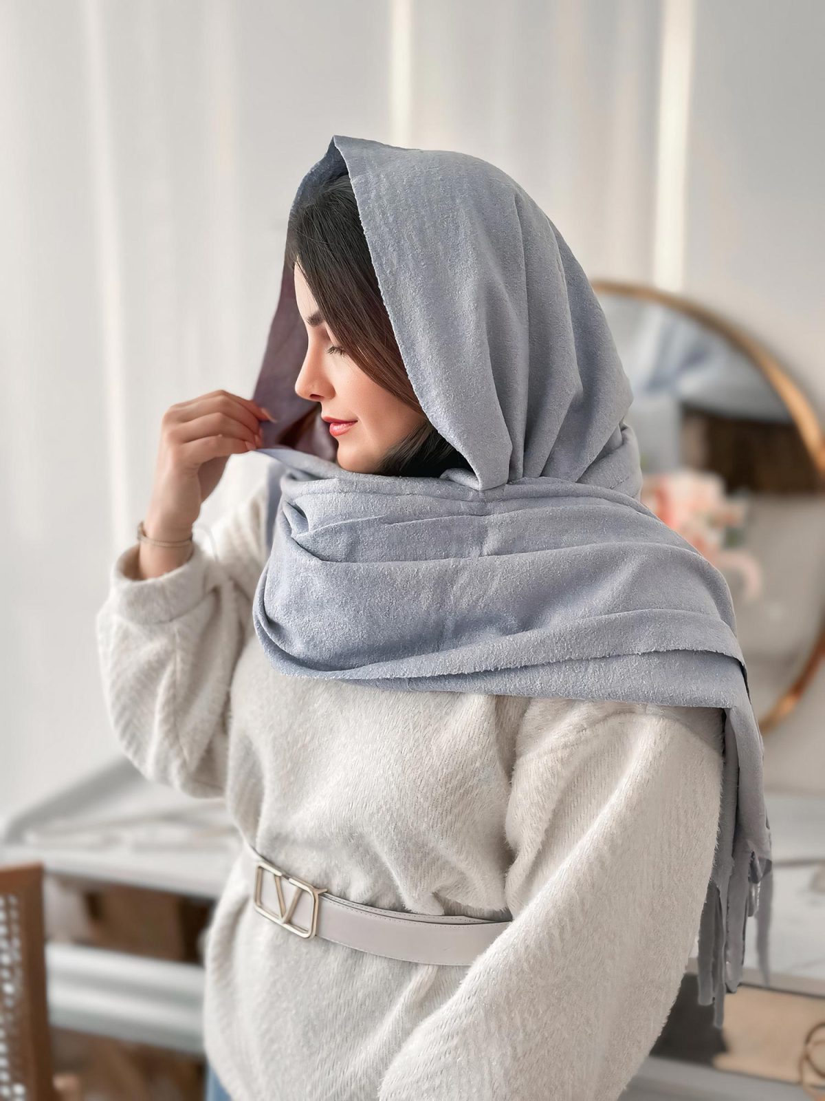 شال پاییزی رنگین مهسان