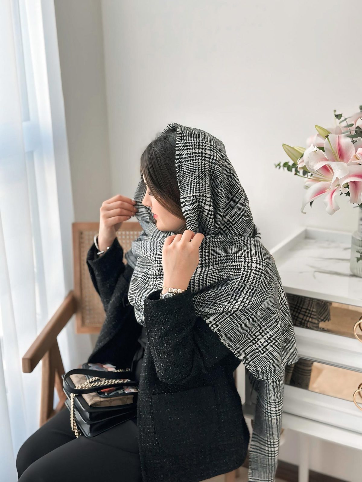 شال موهر مدل ماهی