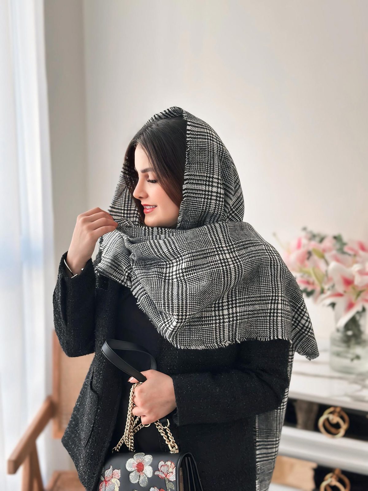 شال موهر مدل ماهی