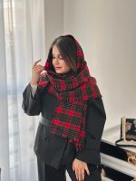 شال زمستانی چهارخانه