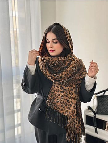 شال موهر طرحدار زمستانی