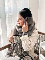 گوش‌بند زمستانی قهوه‌ای