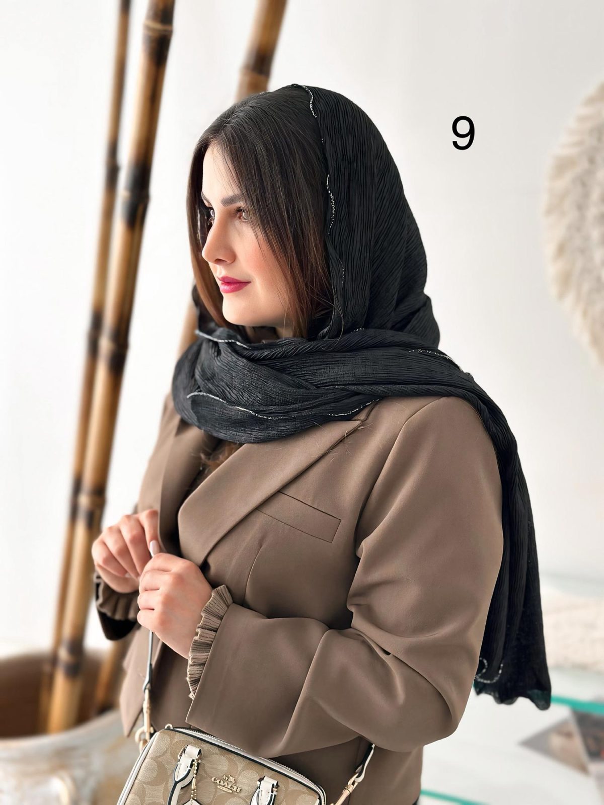 شال مجلسی مشکی