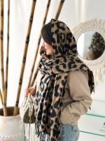 شال زنانه موهر پلنگی