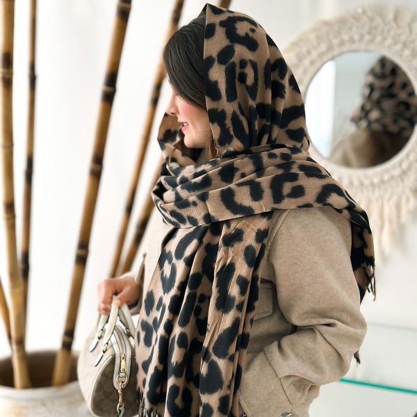 شال زنانه موهر پلنگی