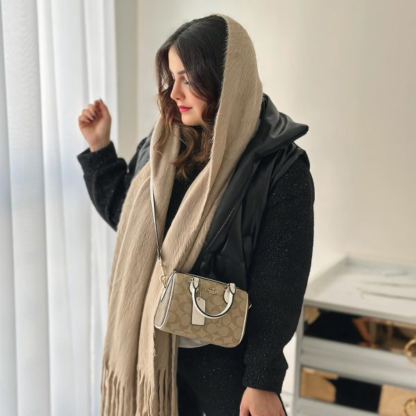 شال موهر پرز بلند ساده