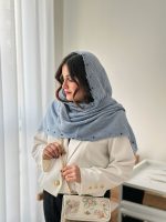 شال چهار فصل دور مروارید