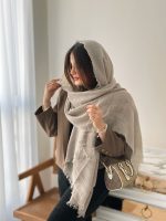 شال نخ پنبه چهار فصل