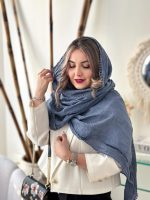 شال مدل ماهی مجلسی دانتل‌دار