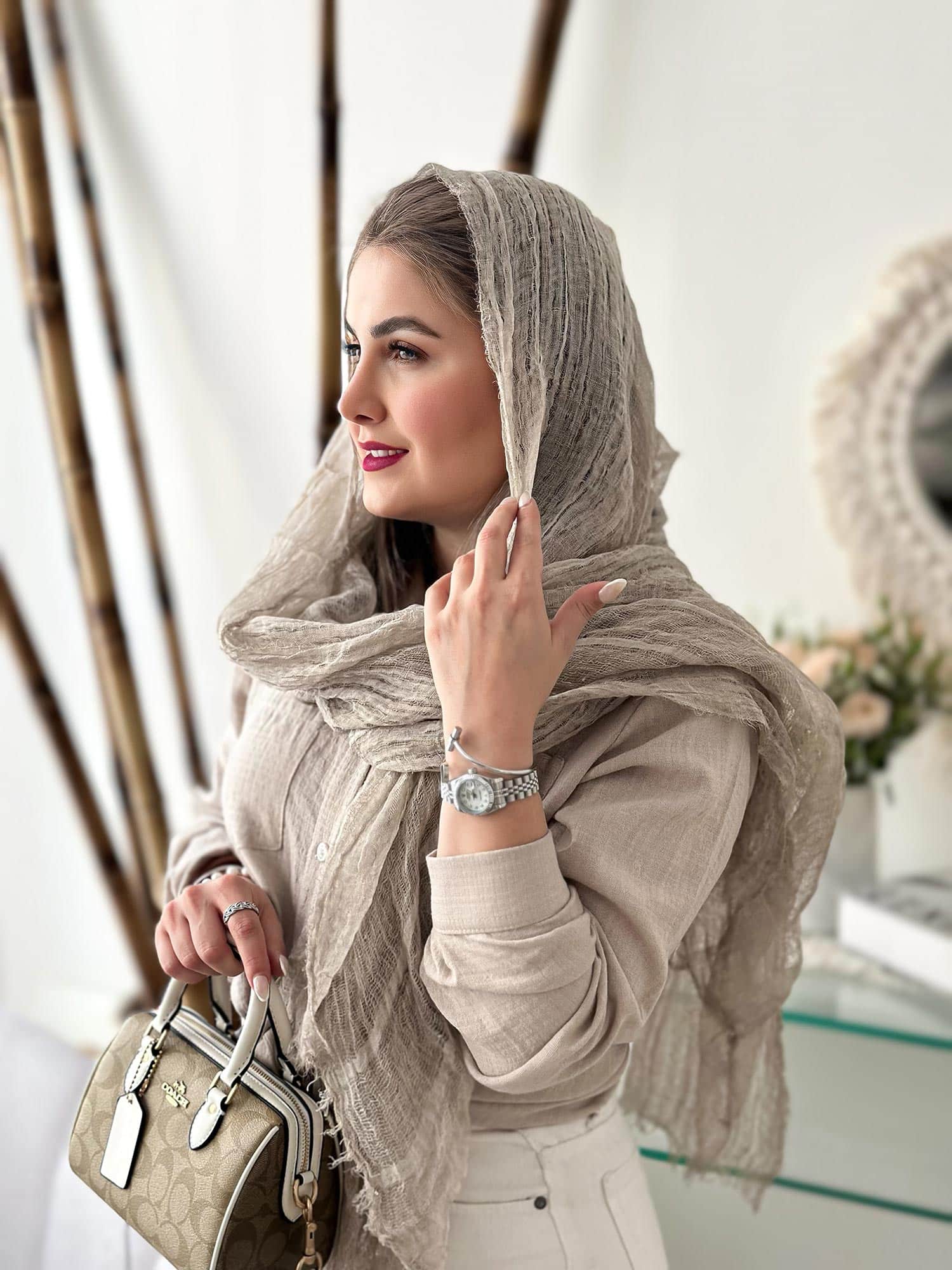 شال نخی کنفی بهاری