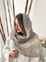 شال ساده نخ ابریشم