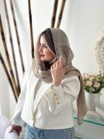 شال ساده نخ ابریشم