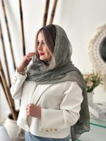شال ساده نخ ابریشم