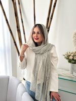 شال ساده نخ ابریشم