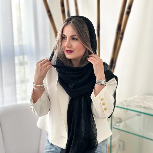 شال ساده نخ ابریشم