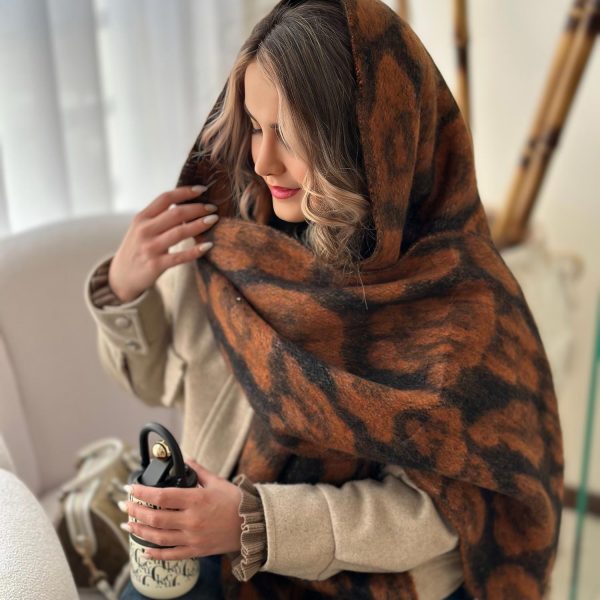 بیگ اسکارف موهر پلنگی