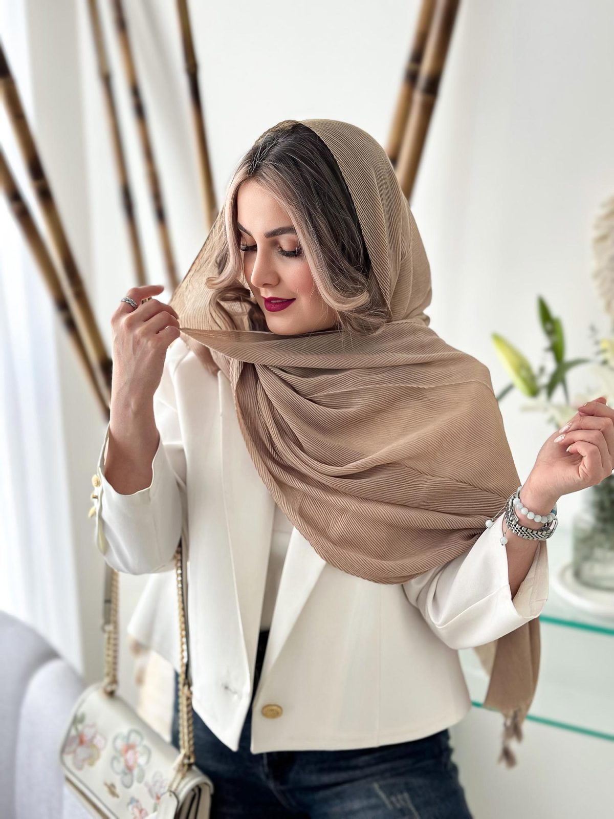 شال نخی پلیسه