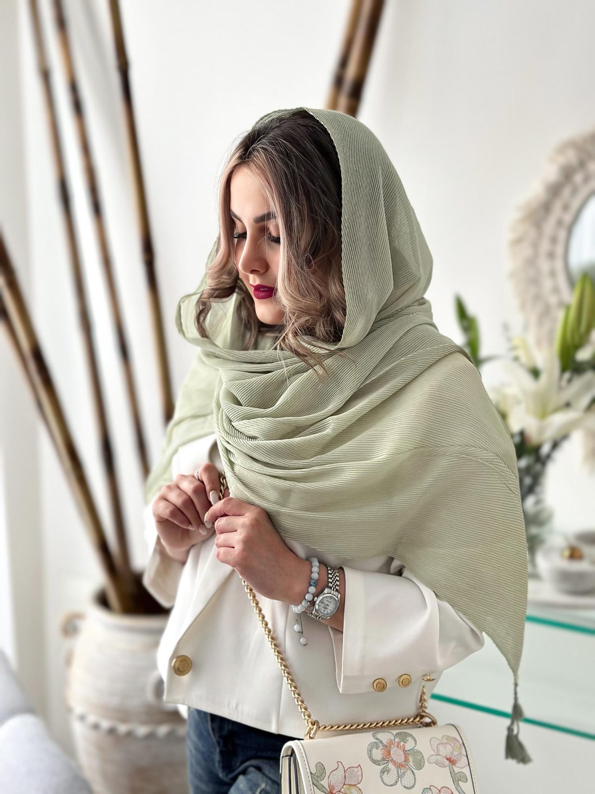 شال نخی بهاری