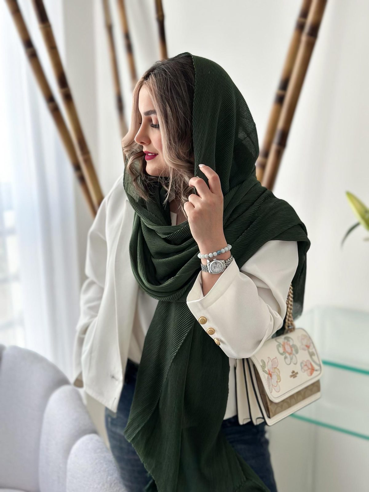 شال نخی بهاری