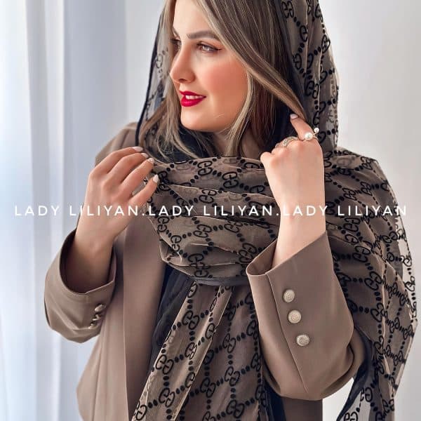 شال نخ ابریشم دولایه