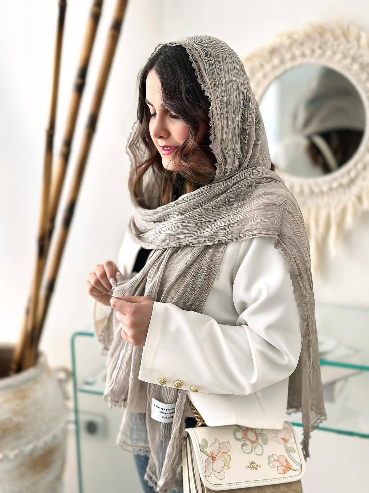 شال حریر ابریشم