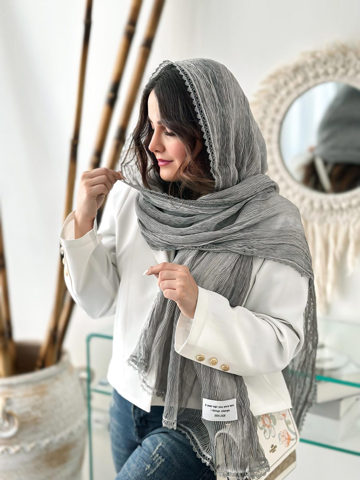 شال حریر ابریشم