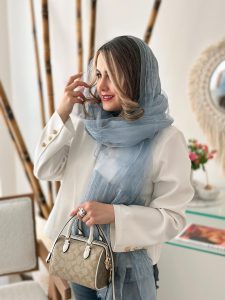 شال ابریشمی دولایه
