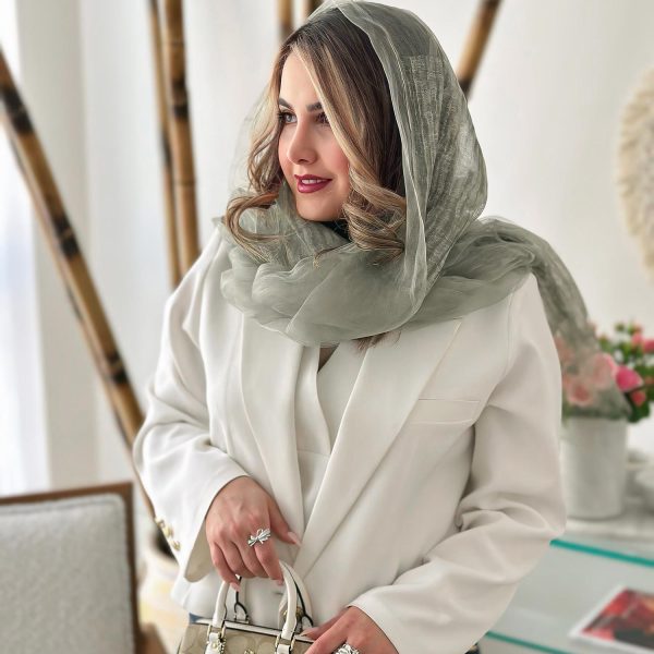 شال ابریشمی دولایه