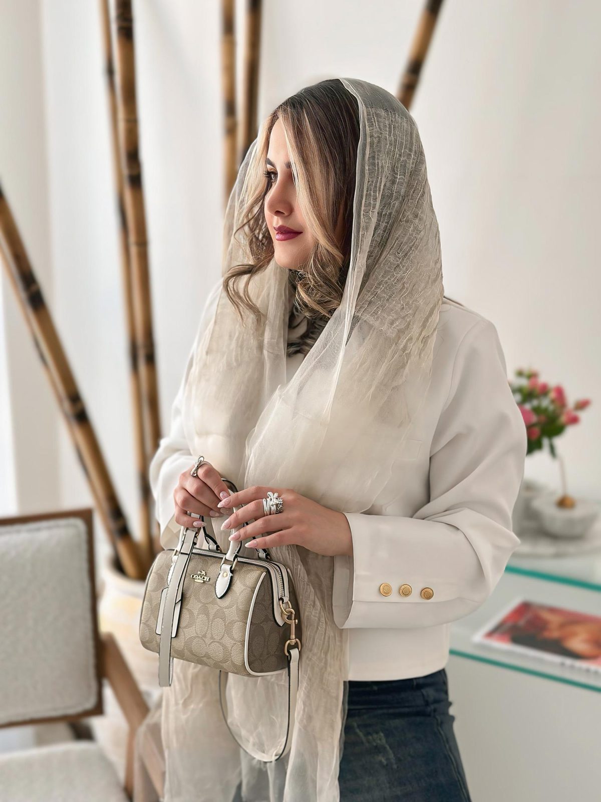 شال ابریشمی دولایه