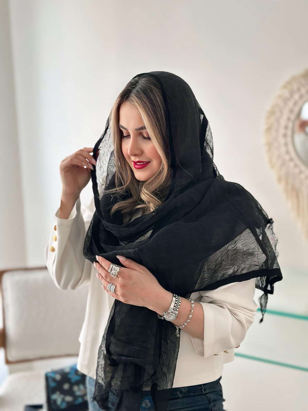 شال ساده ابریشم