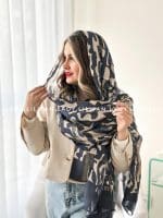 شال پلنگی کرم