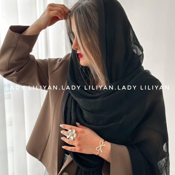 شال ساده حریر