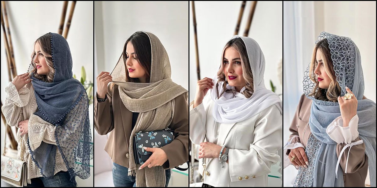 انتخاب رنگ شال زنانه بر اساس تناژ پوست