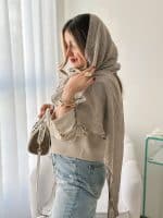 شال ساده مدل ماهی