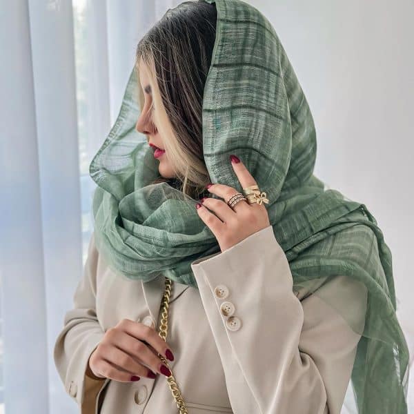 شال حریر دو لایه