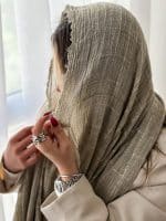 شال نخی لمه‌دار