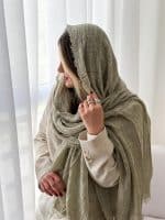 شال نخی لمه‌دار