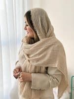 شال نخی لمه‌دار