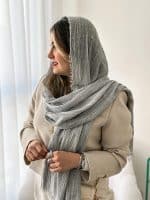 شال نخی لمه‌دار