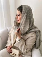 شال نخی لمه‌دار