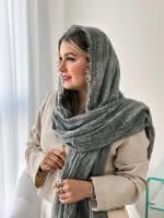 شال نخی لمه‌دار