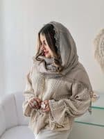 شال زنانه نخی