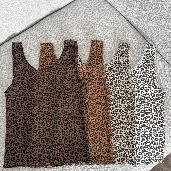 تاپ زنانه طرح پلنگی کشی
